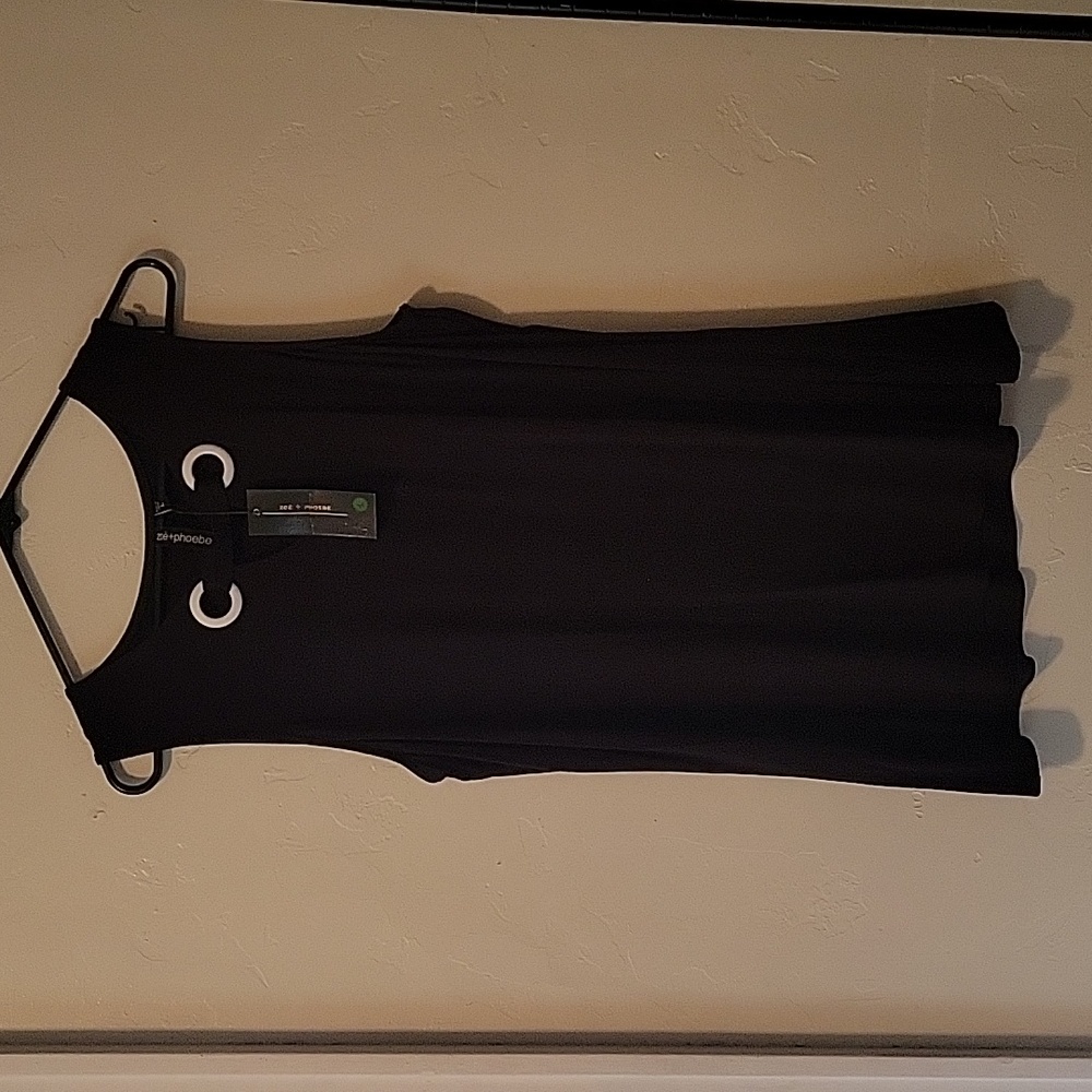 Short Sleeve Black Dress Shirt - L - NWT